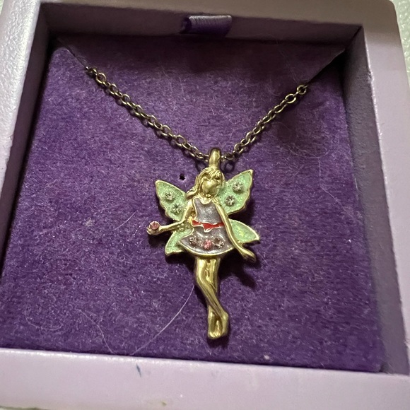 Fairly happy little girl necklace in keepsake box NWT in original box - Picture 7 of 7